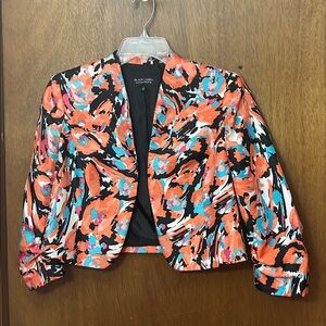 Evan Picone Black Label Floral Blazer